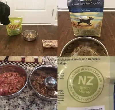 dog food from Ziwipeak, Sojos, and Darwin's Natural Pet