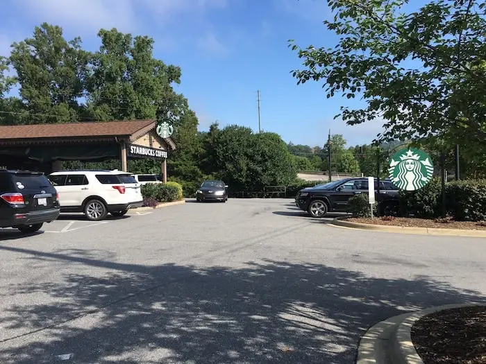 Starbucks Right Outside of Biltmore Estate Gate in Ashville, NC